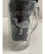Vintage 1993 RJATC Camel Clear Etched Glass Vintage Mugs Luminarc Beer Soda Bar - $9.73