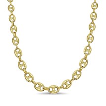 Real 10k Gold Mariner Anchor Link Necklace 6.5mm 24&quot; - £1,021.30 GBP