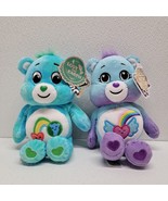Care Bears 9&quot; I Care Bear Love the Earth &amp; Dream Bright Plush 2022 - $26.35 CAD