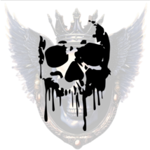 Melting Skull Decal – Dripping Horror Art Sticker Gothic Car Window Lapt... - $3.76+