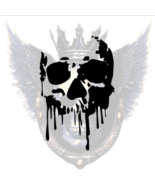 Melting Skull Decal – Dripping Horror Art Sticker Gothic Car Window Lapt... - $6.56 CAD+