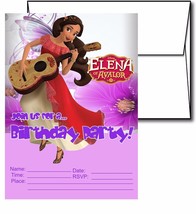 12 ELENA OF AVALOR Birthday Invitation Cards (12 White Envelops Included... - £14.18 GBP