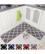 Kitchen Rugs Non Slip Kitchen Mat Set Absorbent Soft Microfiber Moroccan... - £37.07 GBP