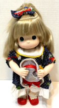 Vintage Precious Moments Collectible Doll Sunny September Blue Eyes Blon... - $21.51