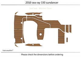 2008 searay 330 sundancer Cockpit Swim platform Pads 1/4&quot; 6mm EVA Teak D... - £896.44 GBP