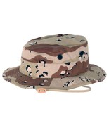 NWOT MADE IN USA HOT WEATHER TYPE II 6 COLOR CHOCOLATE CHIP CAMO BOONIE ... - £19.06 GBP