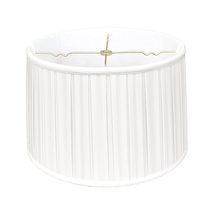 Royal Designs, Inc. Shallow Drum English Bo X Pleat Basic Lamp Shade, BSO-748-16 - $104.89