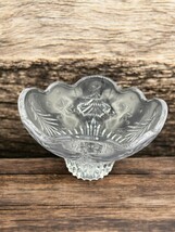Vintage Mikasa Christmas Night &quot;6 Candy Bowl , Candle Holder Clear Cryst... - $14.85
