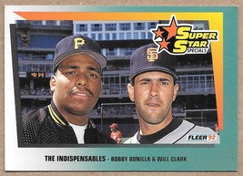 1992 Fleer #699 The Indispensables (Bobby Bonilla / Will Clark) - $1.75