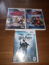 Nintendo Wii Lot of 3 Family Kid Friendly Alvin And The Chipmunks + Harry Potter - £7.90 GBP