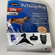 Dog Brace Caldera Pet Therapy Stifle Wrap Large Black Akita German Shepard - £34.85 GBP