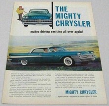 1958 Print Ad The &#39;58 Chrysler Saratoga 4-Door Makes Driving Exciting - $13.58