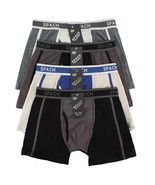 SPACH Men&#39;s Cotton Blend Elastic Waist Soft Two Tone Cotton Boxers 7858 ... - $51.95 CAD