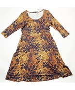 Peruvian Connection Womens Beatrice Dress Multicolor Size L Floral Knit - $1,296.16 MXN