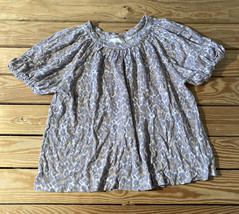 maeve by Anthropologie NWOT women’s cheetah print shirt size M Grey Lavender  S2 - £24.79 GBP
