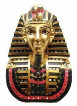 Ebros Large Egyptian King TUT Bust Statue with Decorative Glass Mirrors ... - £67.55 GBP