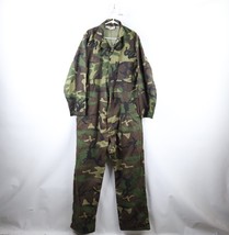 Vtg 70s Dickies Mens 48 Long Faded Wide Leg Camouflage Mechanic Coveralls Bibs - £93.83 GBP