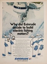 1975 Print Ad Evinrude Electric Fishing Trolling Motors 4 Models Milwauk... - £16.66 GBP