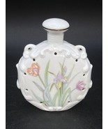 Neiman Marcus Porcelain Potpourri Sachet Iris &amp; Daffodil Florals Japan 4” - $16.03