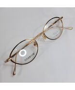 Organix Titanium 866 gold full rim eyeglasses frame 47-20-140 oval women... - €39,50 EUR