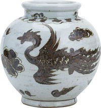 Jar Vase PHOENIX Small Rust Brown Ceramic Handmade Hand-Crafted - £203.23 GBP