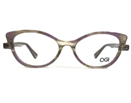 OGI Eyeglasses Frames HERITAGE 7164/2063 Purple Brown Cat Eye Horn Rim 48-16-140 - £65.88 GBP
