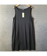 Eileen Fisher Cut-Out Oval Dress Black Stretch Jersey Knit Sleeveless - ... - $129.86 CAD