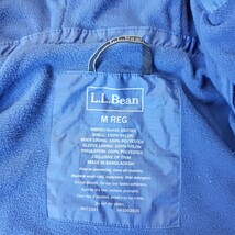 LL Bean #293745 Misses Size M Reg Blue Hoodie Full Zip Nylon Jacket Pockets  image 3
