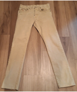 Vintage Polo Ralph Lauren Varick Slim Straight Beige Button Fly Jeans Me... - £25.94 GBP