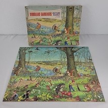 Woodland Gardeners Puzzle Triple Thick Tuco 108 PcCOMPLETE 15" X 19.5" RARE Vtg - £29.06 GBP