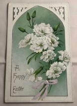 c.1911 Happy Easter Floral Embossed Postcard B.W. Made in Germany - £7.98 GBP