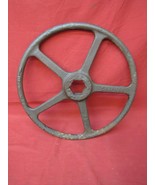 Antique Primitive Metal Crank Wheel Farm Country Industrial Unique - £54.48 GBP