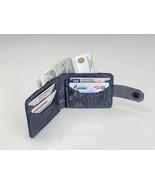 El Chapo model made of Maya Navy Blue 100% handmade leather wallet 12x8.... - £77.84 GBP