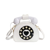Telephone Shape Women&#39;s Purses and Handbags Pink Shoulder Crosbody Bag for Girl  - £40.43 GBP