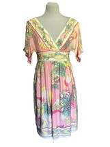 New Directions Surplice Dress, Size 4, Two Side Pockets, Floral Print - £10.27 GBP