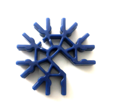Qty 6 ~ Knex Metallic Blue Connectors 7 Position 3D - Standard K&#39;nex Par... - $1.97