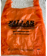 Defunct Fallas discount store large orange plastic store bag movie photo... - €17,07 EUR