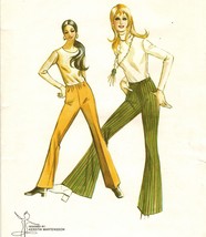 1971 Misses Kwik Sew Workout Yoga Pants Flared Straight Leg Sew Pattern ... - $11.99