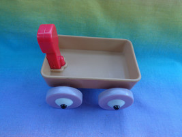 Miniature Plastic Dollhouse Tan Wagon Pretend Play  - £2.28 GBP