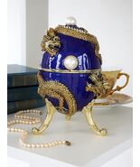 Keren Kopal Large Dragon Music Egg  Trinket Decorated with Austrian Crys... - $436.50