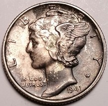 1941 Mercury Dime SCU301BB....U.S Coin - £6.22 GBP