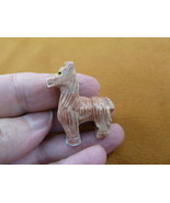 Y-LLA-ST-27) baby red LLAMA carving SOAPSTONE stone PERU FIGURINE I love... - $12.04 CAD
