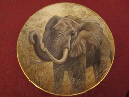 Elephant Collector Plate Gregory Perillo Low # Rare Nature&#39;s Harmony - £24.67 GBP