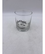 Jack Daniels Old No.7 Tennessee Whiskey Clear Glass Black Logo - $11.30