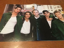 Backstreet Boys Hanson teen magazine poster clipping DNA Tour green shir... - £4.00 GBP