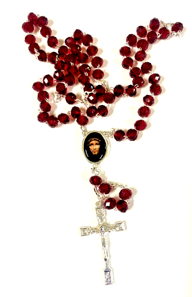 Crucified Jesus Christ Handmade  Rosary, New from Colombia #L062