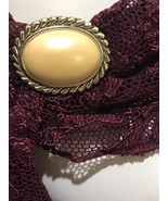 VINTAGE WEST GERMANY Faux MOTHER OF PEARL SCARF CLIP - £9.43 GBP