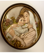 Blessed Mother &amp; Child Jesus 10&quot; Diam. Wall Plaque, New from Colombia  #... - $54.99