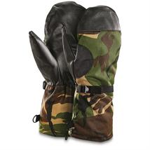 New Dutch Army winter camouflage mittens DPM gloves faux fur lining leat... - £15.67 GBP