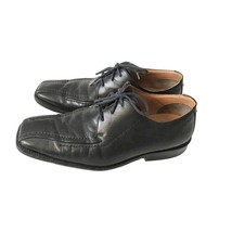 Exclusively DeLaRentis Gold Black Genuine Leather Men&#39;s Dress Oxford Shoes 10M - £39.95 GBP